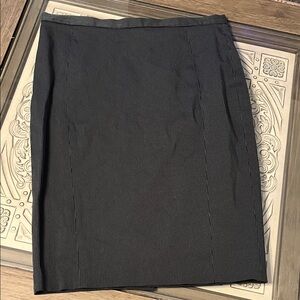 Mango Black Pinstripe Pencil Skirt